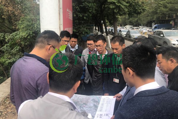 大良街道、順控環(huán)保水務(wù)等領(lǐng)導(dǎo)到金陡涌黑臭水體治理現(xiàn)場(chǎng)視察工作(圖4)